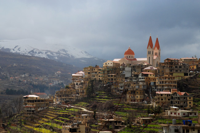 Ливан, горы, дорога в кедровый заповедник