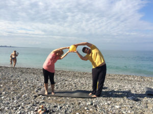 Пилатес у моря