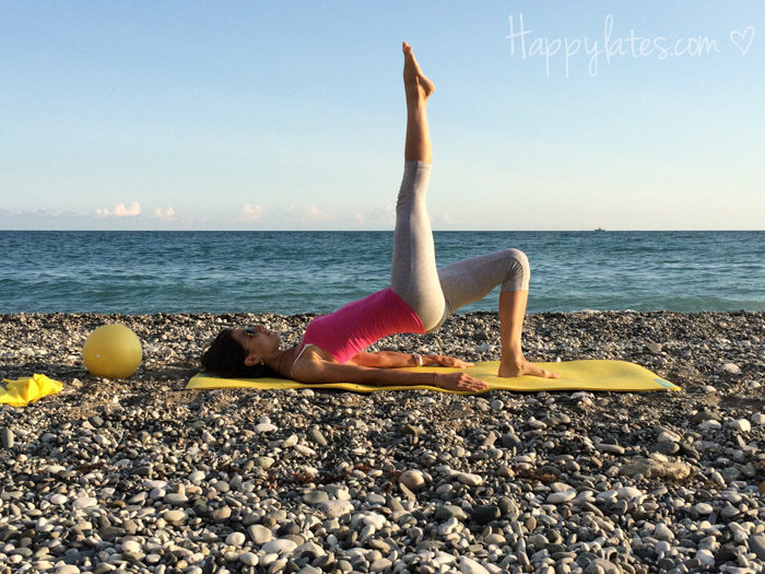 Пилатес у моря, Абхазия