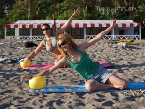 Пилатес у моря, Абхазия, стройная девушка, Happylates