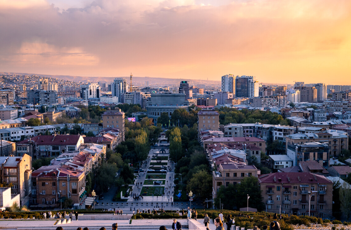Ереван, вид на город с Каскада
